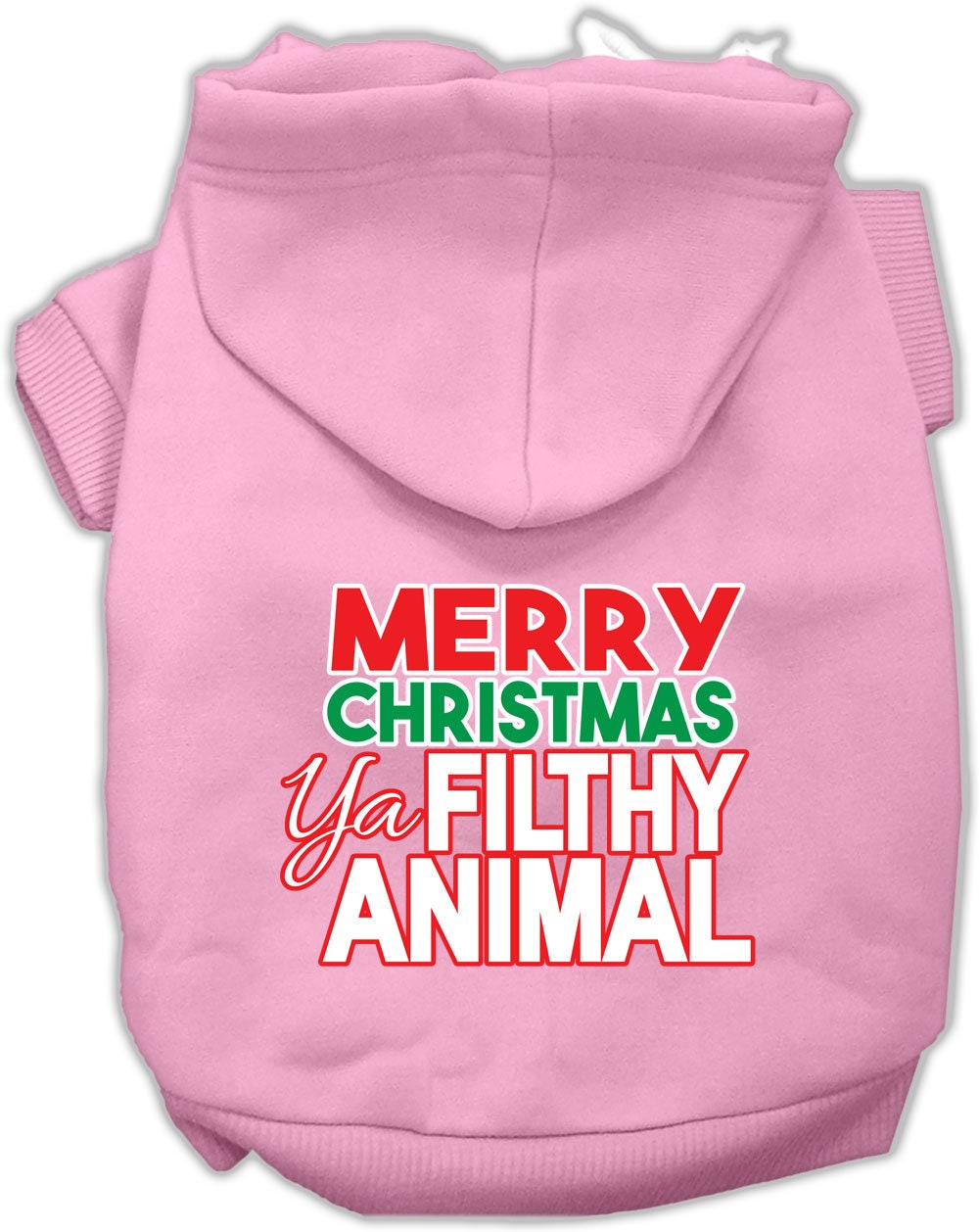 As You Wish Apparel – "Merry Christmas Ya Filthy Animal" Pet Hoodie