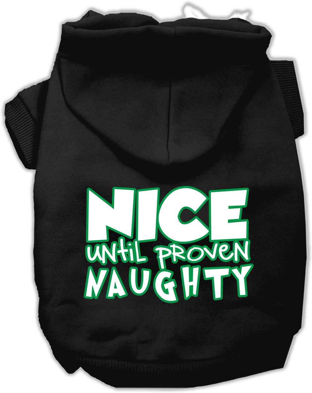 As You Wish Apparel – "Nice Until Proven Naughty" Christmas Pet Hoodie