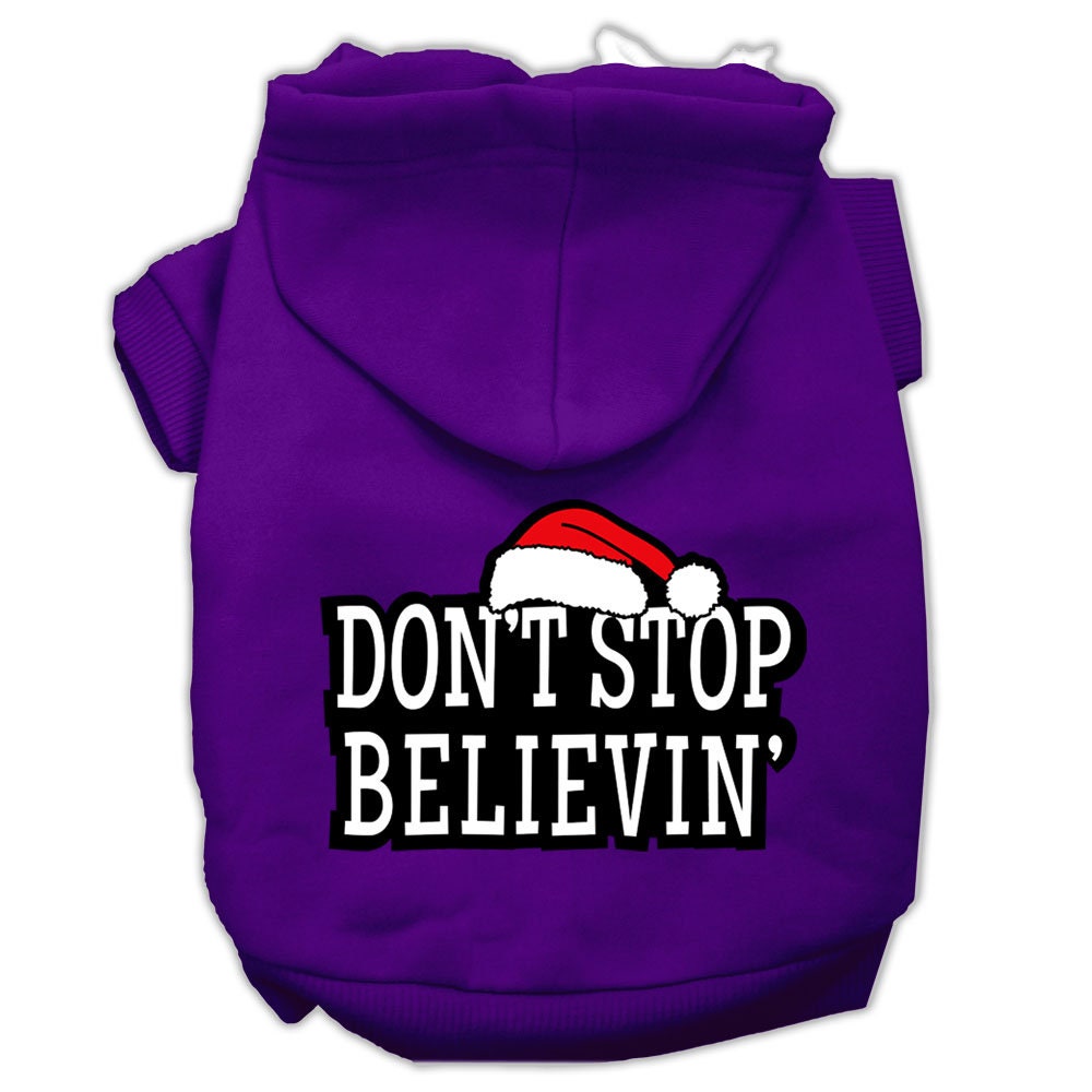 As You Wish Apparel – "Dont Stop Believin" Christmas Pet Hoodie