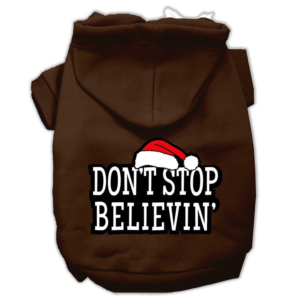 As You Wish Apparel – "Dont Stop Believin" Christmas Pet Hoodie