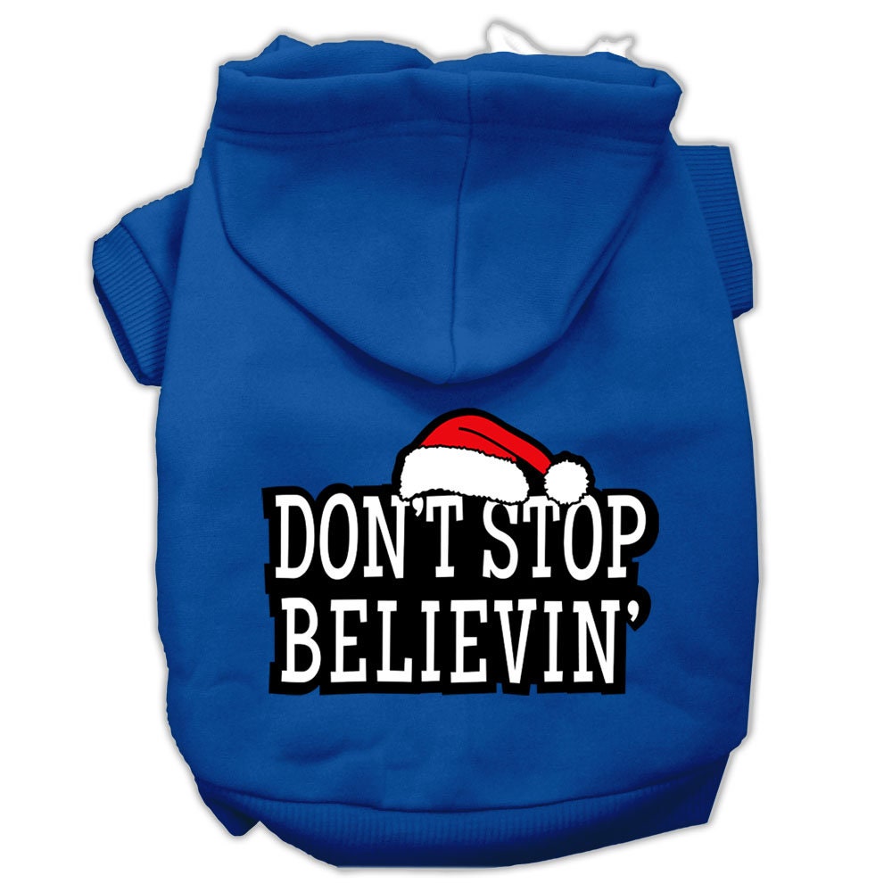 As You Wish Apparel – "Dont Stop Believin" Christmas Pet Hoodie