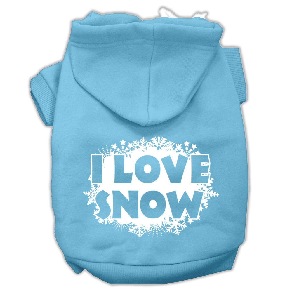 As You Wish Apparel – I Love Snow Christmas Pet Hoodie