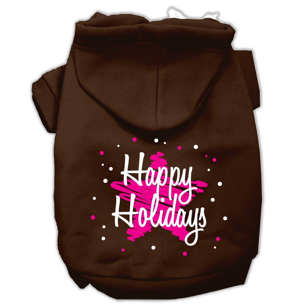 As You Wish Apparel – "Scribble Happy Holidays" Christmas Pet Hoodie