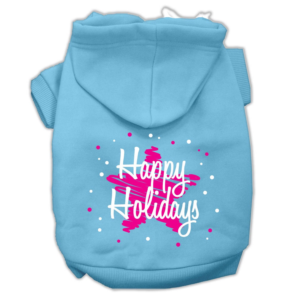 As You Wish Apparel – "Scribble Happy Holidays" Christmas Pet Hoodie