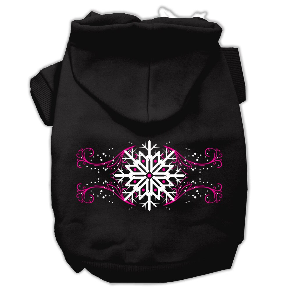 As You Wish Apparel – "Pink Snowflake Swirls" Christmas Pet Hoodie