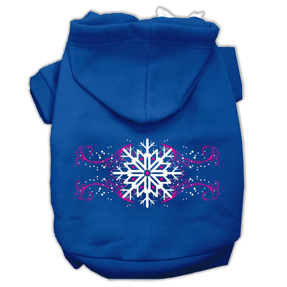 As You Wish Apparel – "Pink Snowflake Swirls" Christmas Pet Hoodie