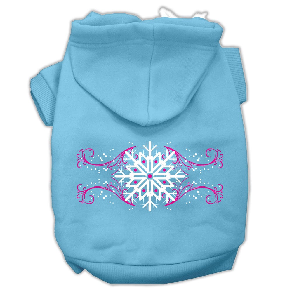 As You Wish Apparel – "Pink Snowflake Swirls" Christmas Pet Hoodie