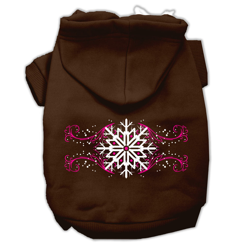 As You Wish Apparel – "Pink Snowflake Swirls" Christmas Pet Hoodie