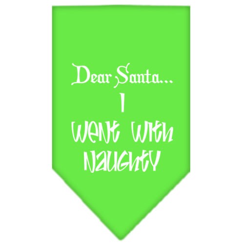 As You Wish Apparel – "Dear Santa... I Went With Naughty" Christmas Pet Bandana