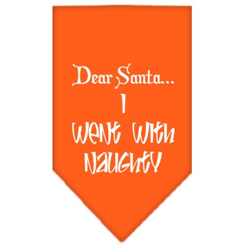 As You Wish Apparel – "Dear Santa... I Went With Naughty" Christmas Pet Bandana
