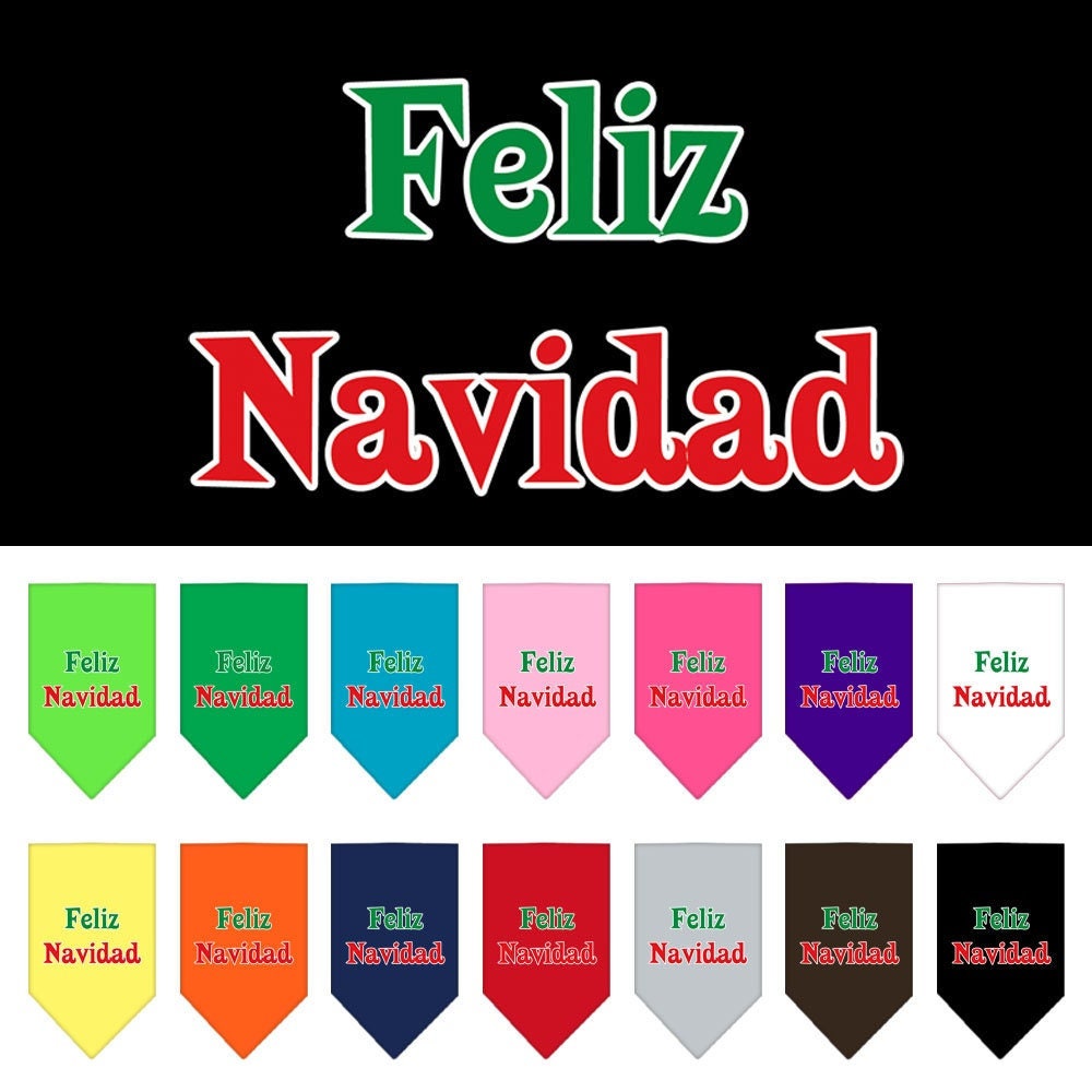 As You Wish Apparel – "Feliz Navidad" Christmas Pet Bandana