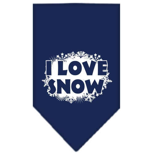 As You Wish Apparel – "I Love Snow" Christmas Pet Bandana