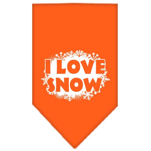 As You Wish Apparel – "I Love Snow" Christmas Pet Bandana