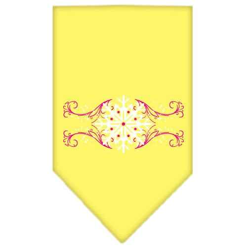 As You Wish Apparel – "Pink Snowflake Swirls" Christmas Pet Bandana
