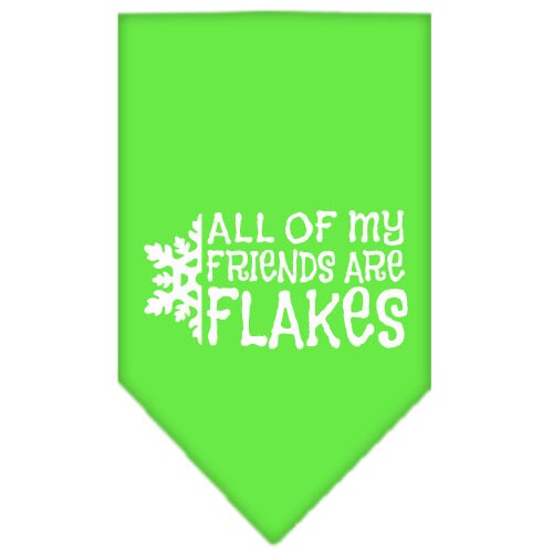 As You Wish Apparel – "All Of My Friends Are Flakes" Christmas Pet Bandana