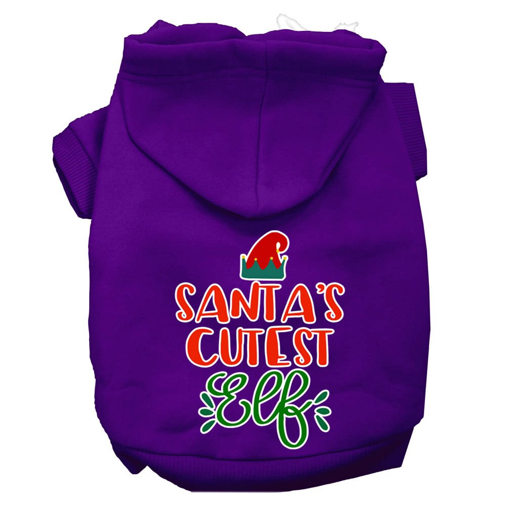 As You Wish Apparel – "Santas Cutest Elf" Christmas Pet Hoodie