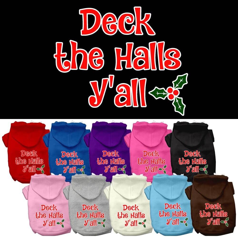 As You Wish Apparel – "Deck the Halls Yall" Christmas Pet Hoodie