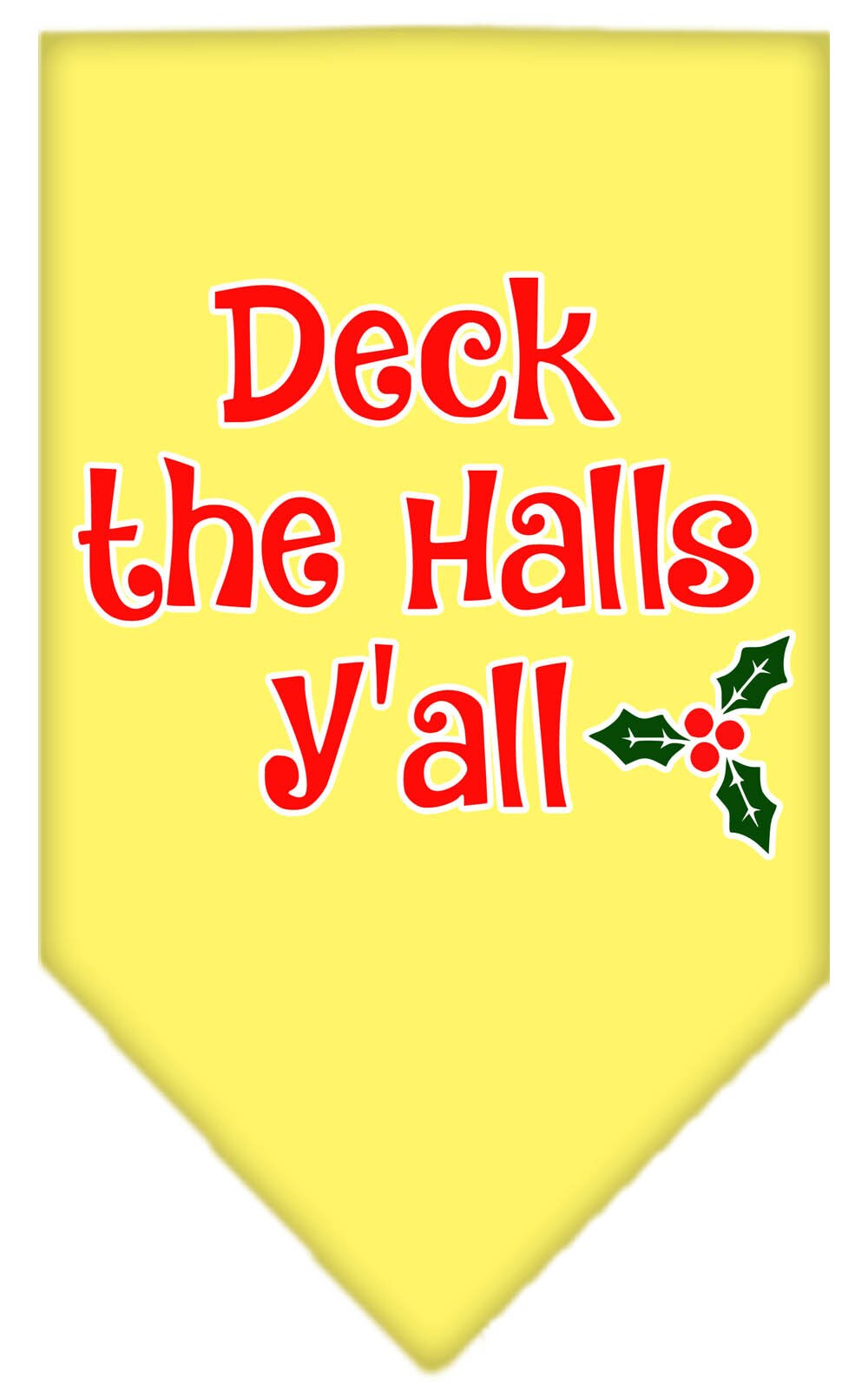 As You Wish Apparel – "Deck The Halls Yall" Christmas Pet Bandana