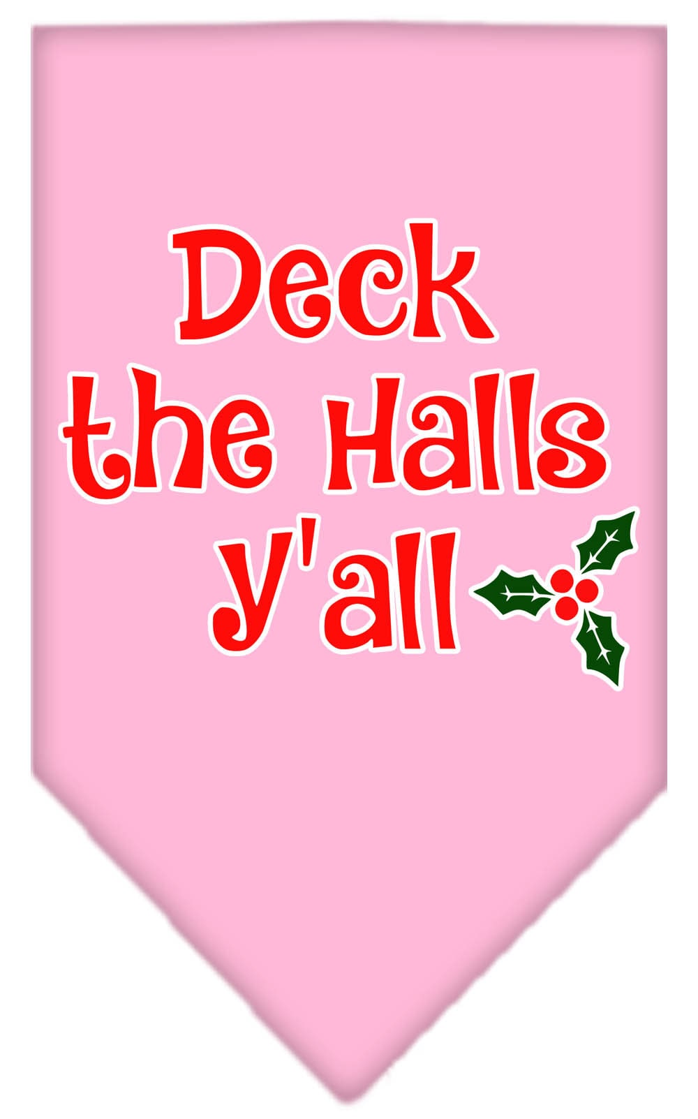 As You Wish Apparel – "Deck The Halls Yall" Christmas Pet Bandana
