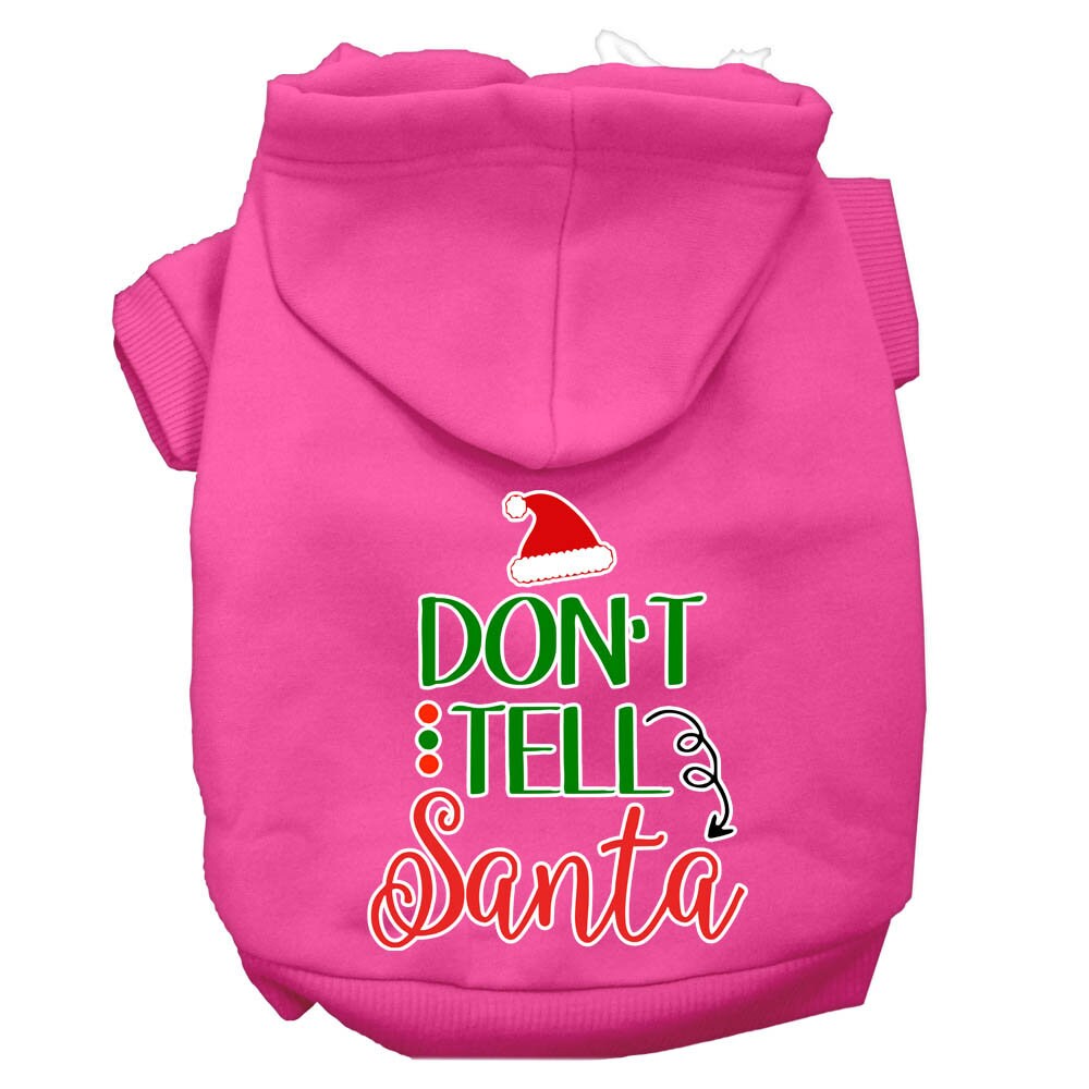 As You Wish Apparel – "Dont Tell Santa" Christmas Pet Hoodie