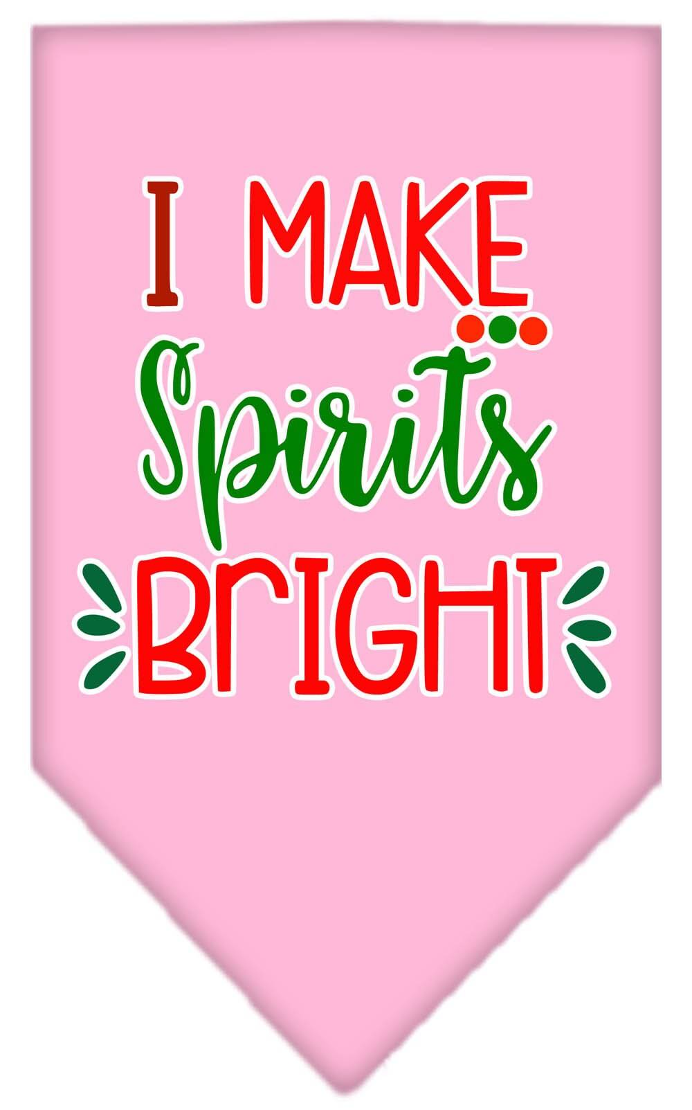 As You Wish Apparel – "I Make Spirits Bright" Christmas Pet Bandana