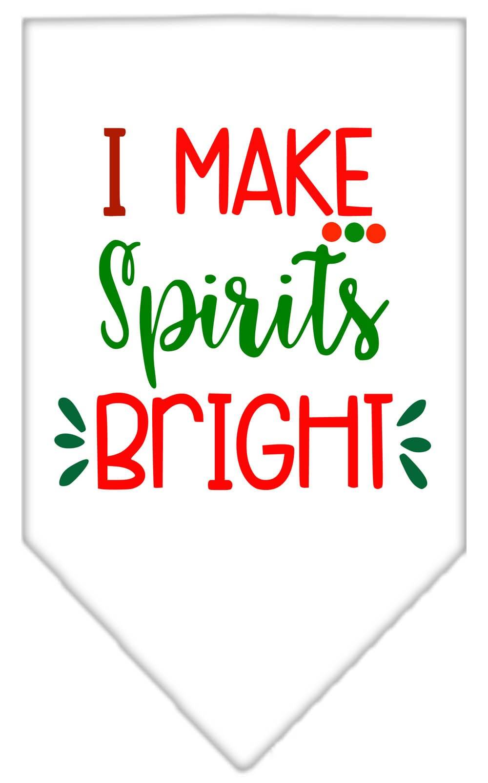 As You Wish Apparel – "I Make Spirits Bright" Christmas Pet Bandana