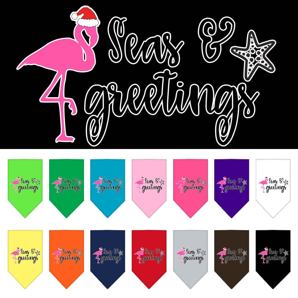 As You Wish Apparel – "Seas & Greetings" Christmas Pet Bandana