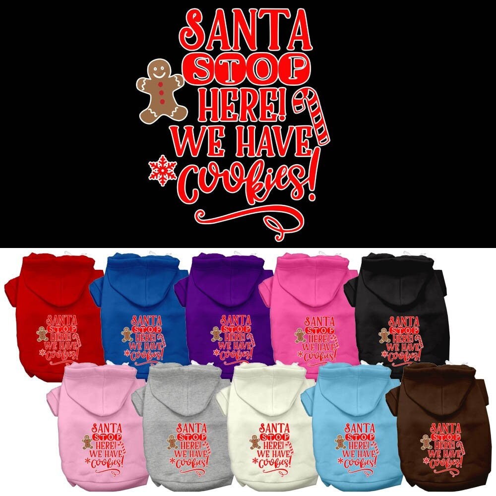 As You Wish Apparel – "Santa Stop Here, We Have Cookies" Christmas Pet Hoodie
