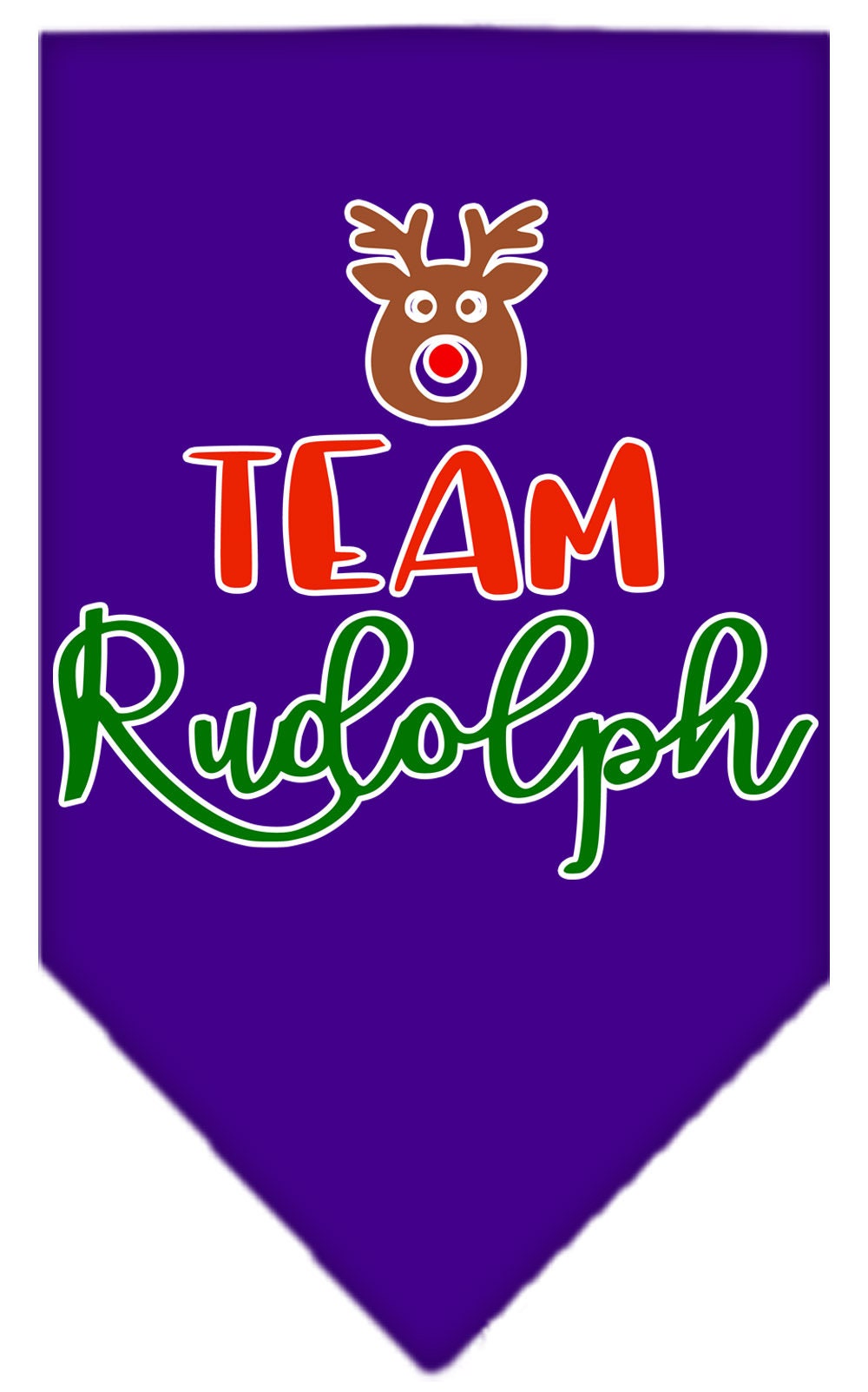 As You Wish Apparel – "Team Rudolph" Christmas Pet Bandana