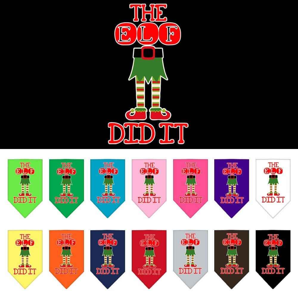 As You Wish Apparel – "The Elf Did It" Christmas Pet Bandana