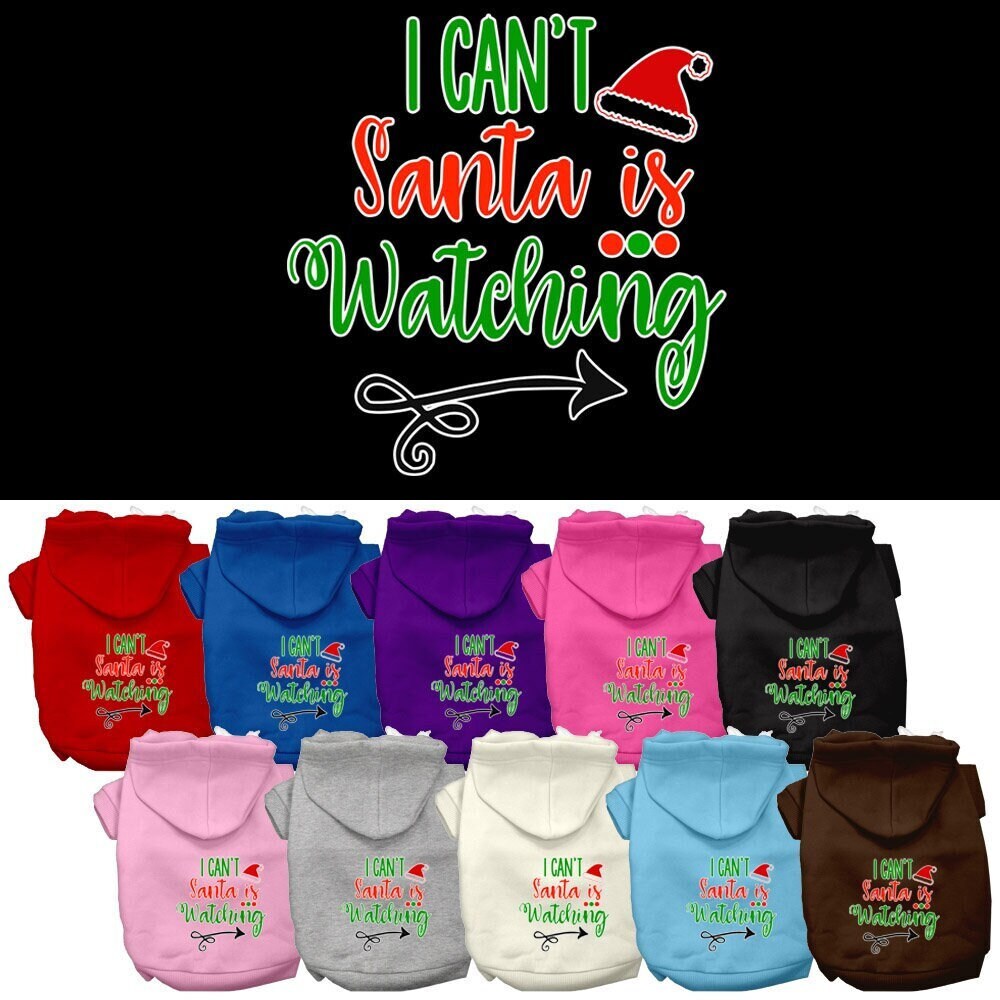 As You Wish Apparel – "I Cant, Santa Is Watching" Christmas Pet Hoodie