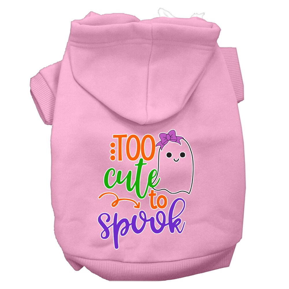 As You Wish Apparel – "Too Cute To Spook Girly Ghost" Halloween Pet Hoodie