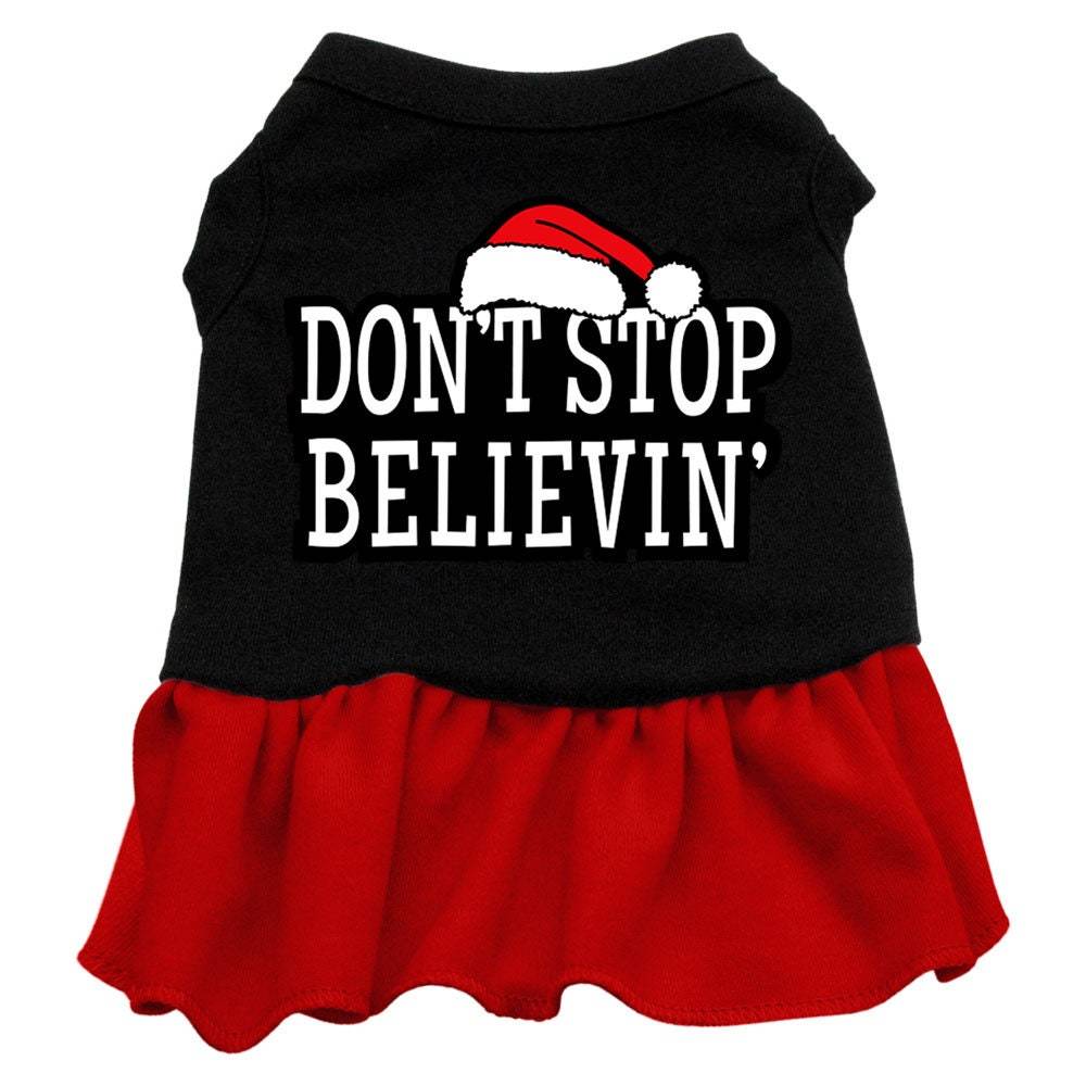 As You Wish Apparel – "Dont Stop Believin" Christmas Pet Dress
