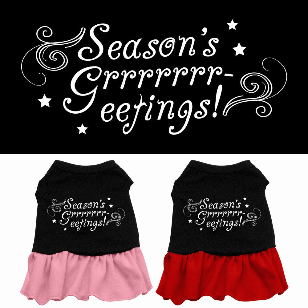 As You Wish Apparel – "Seasons Greetings" Christmas Pet Dress