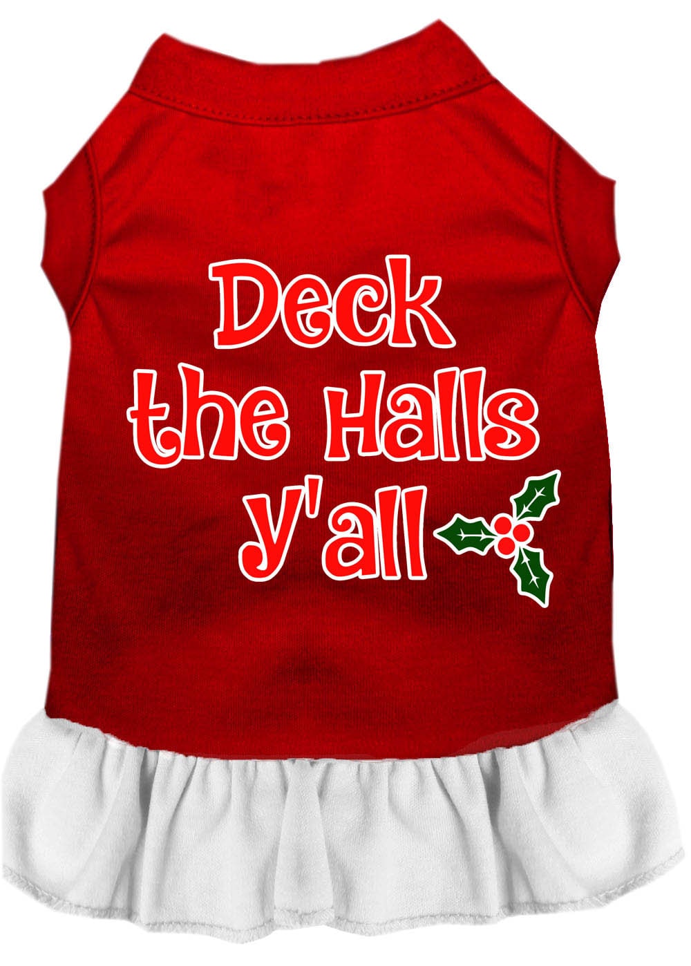 As You Wish Apparel – "Deck The Halls Yall" Christmas Pet Dress