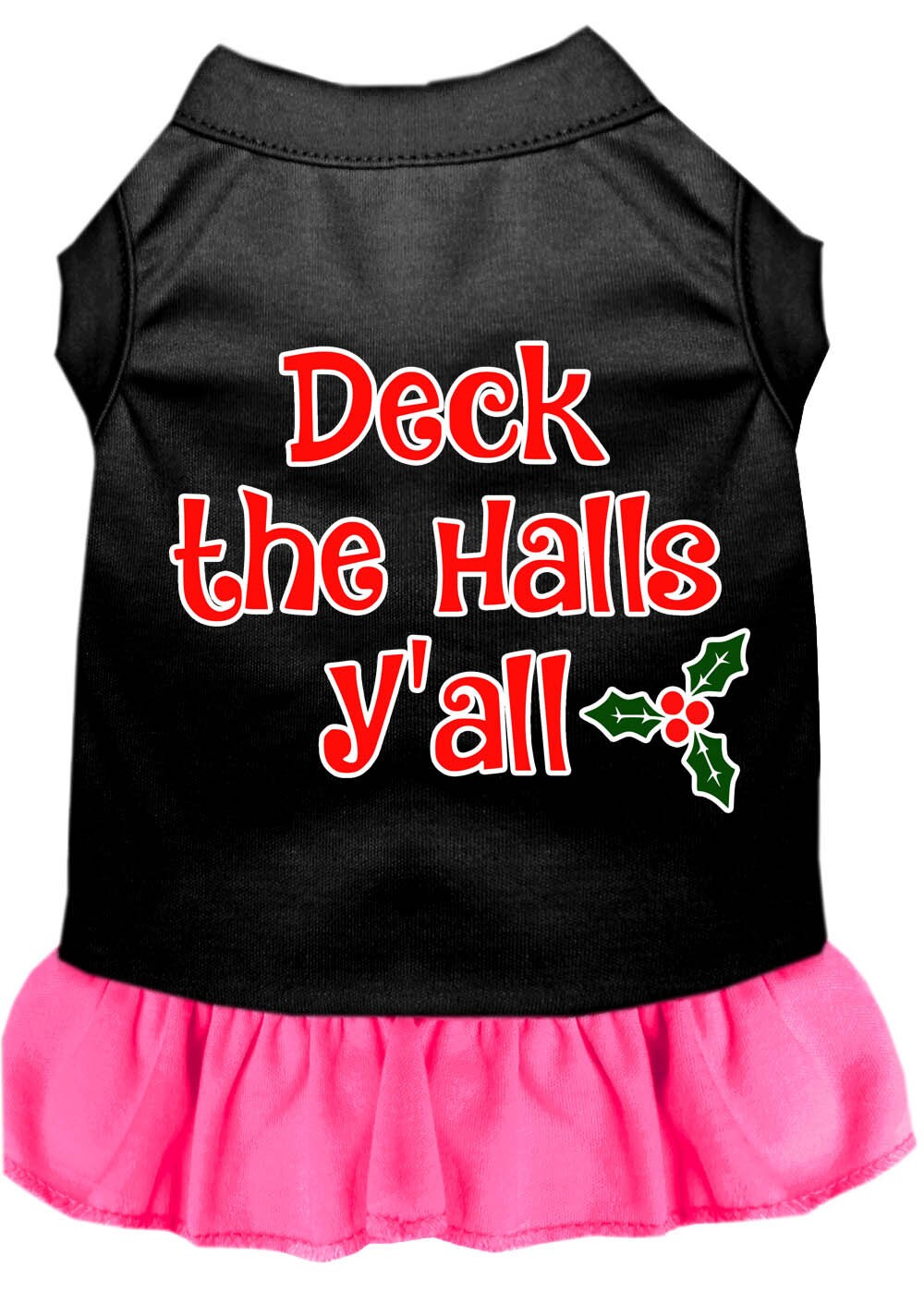As You Wish Apparel – "Deck The Halls Yall" Christmas Pet Dress