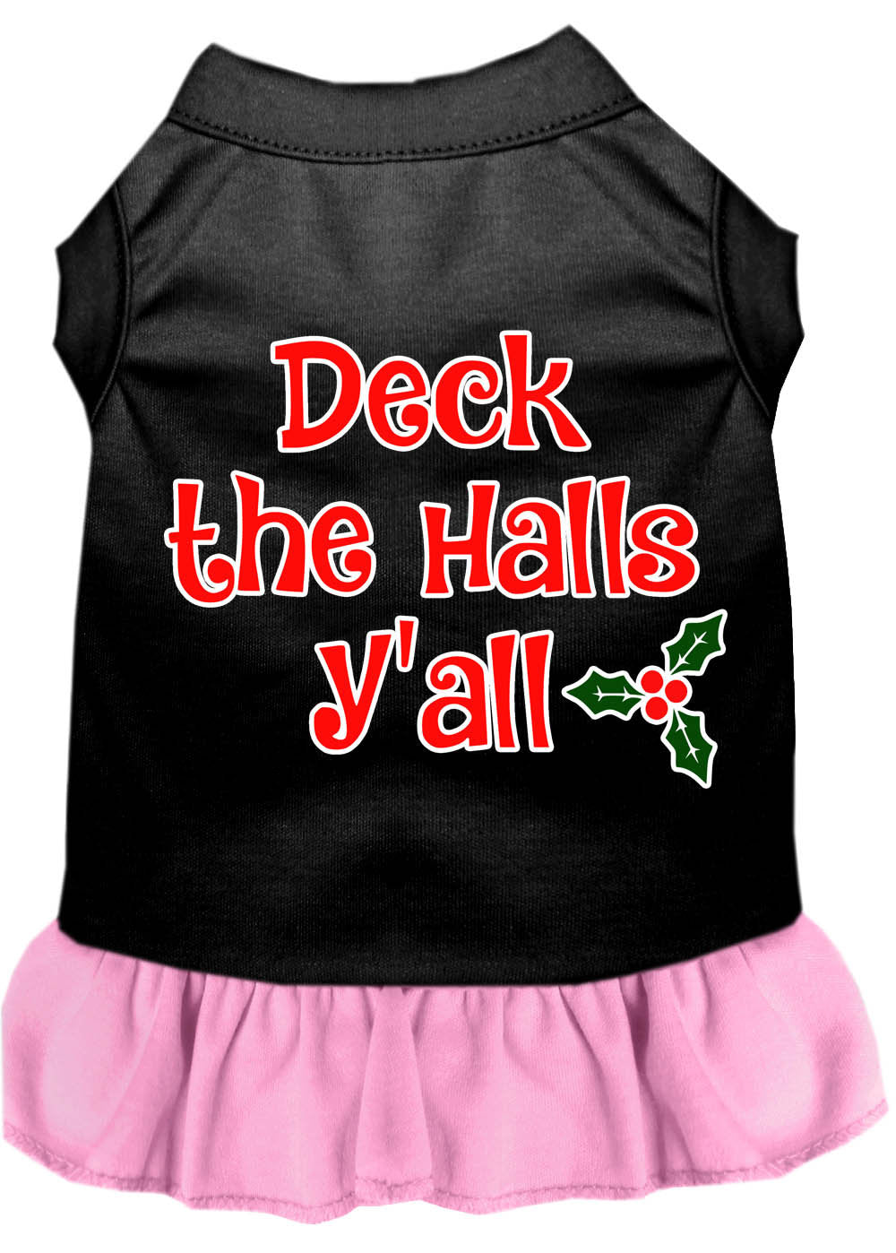 As You Wish Apparel – "Deck The Halls Yall" Christmas Pet Dress
