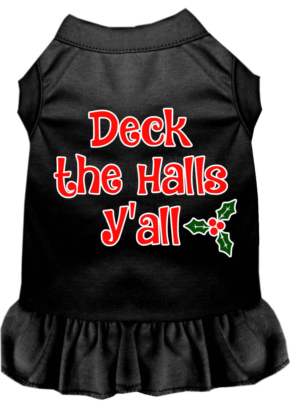 As You Wish Apparel – "Deck The Halls Yall" Christmas Pet Dress