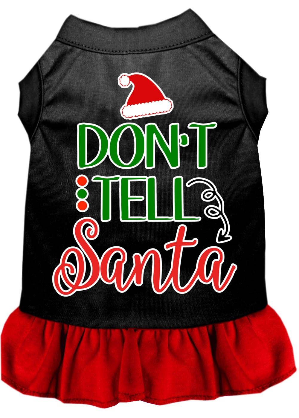 As You Wish Apparel – "Dont Tell Santa" Christmas Pet Dress