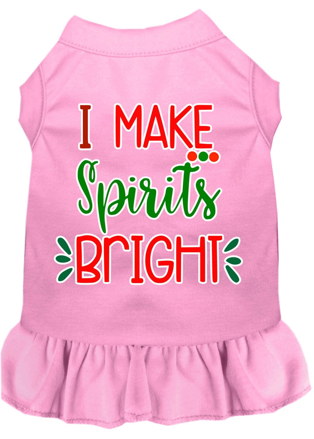 As You Wish Apparel – "I Make Spirits Bright" Christmas Pet Dress