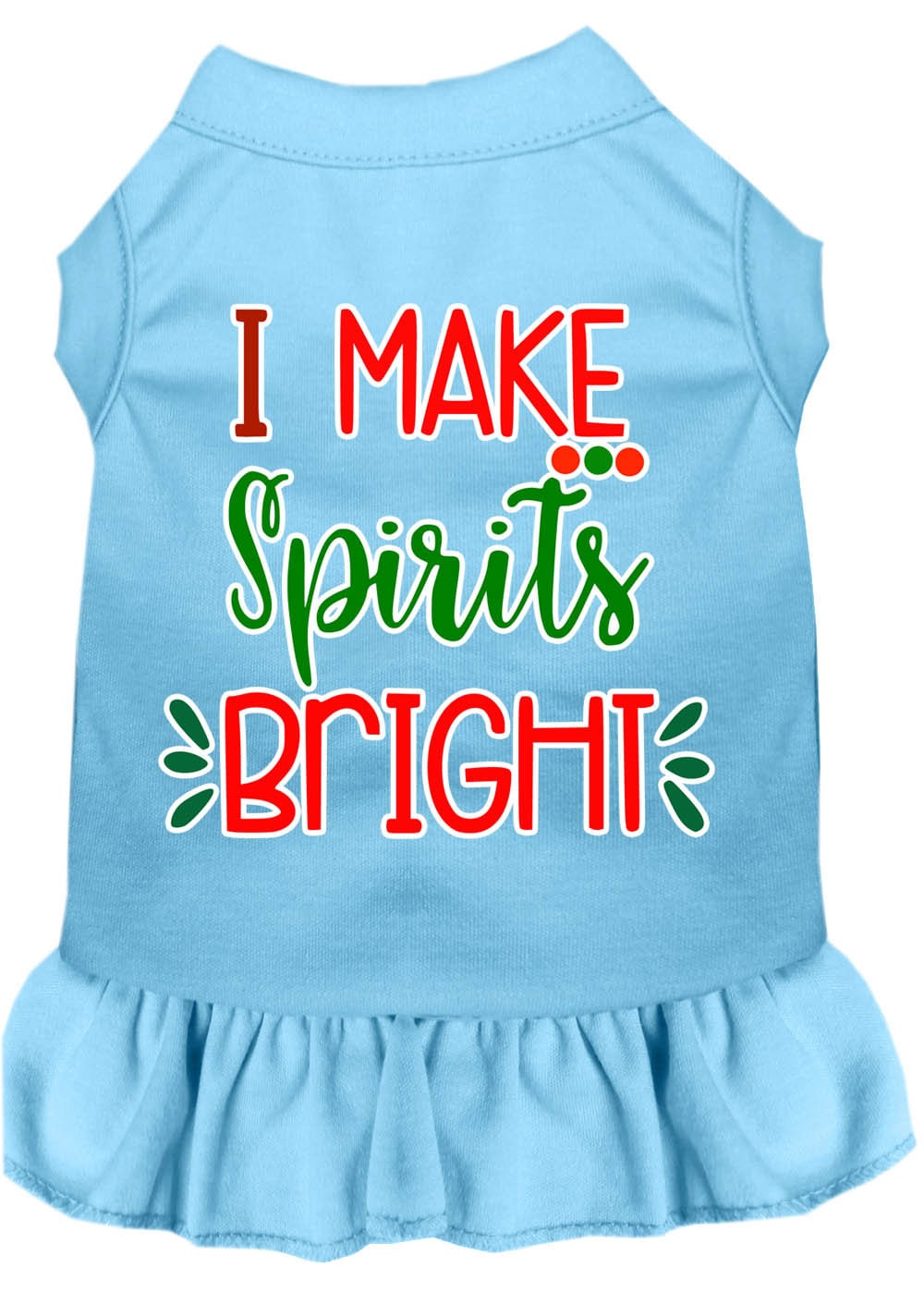 As You Wish Apparel – "I Make Spirits Bright" Christmas Pet Dress