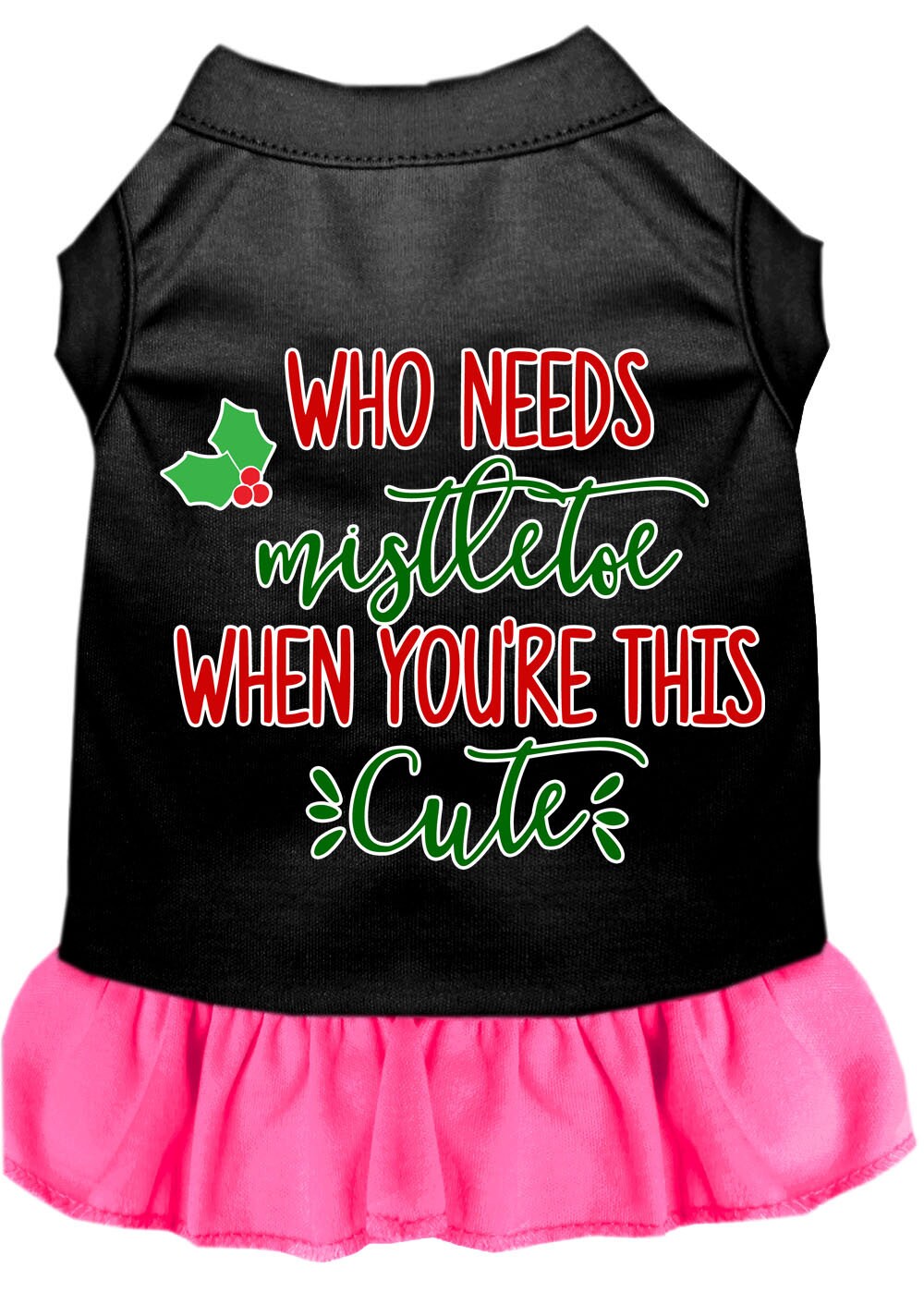 As You Wish Apparel – "Who Needs Mistletoe" Christmas Pet Dress