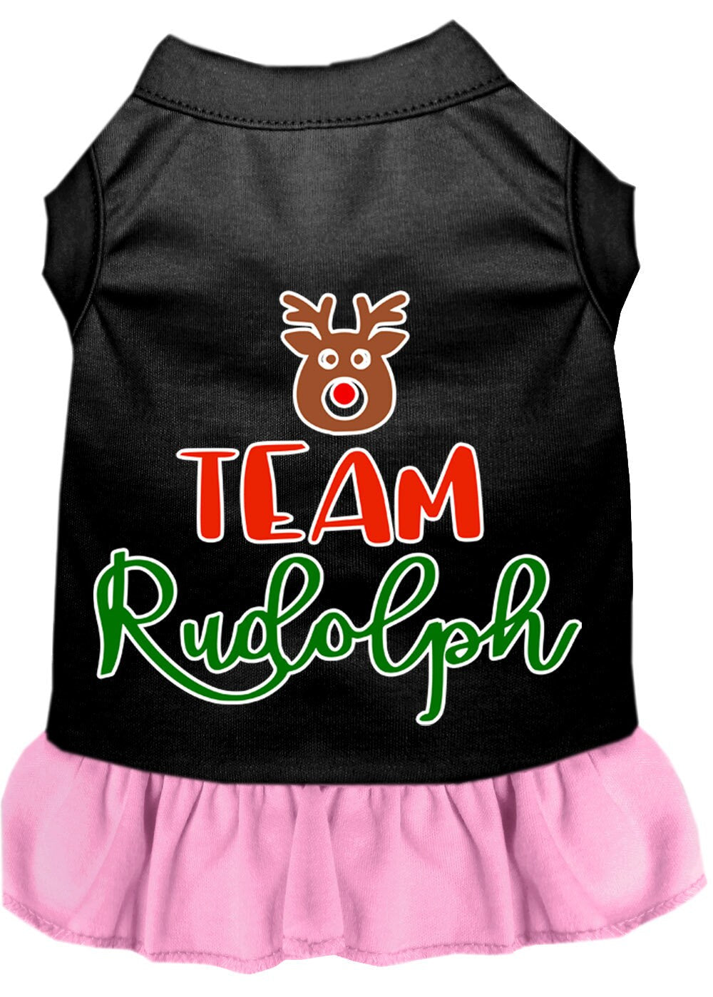 As You Wish Apparel – "Team Rudolph" Christmas Pet Dress