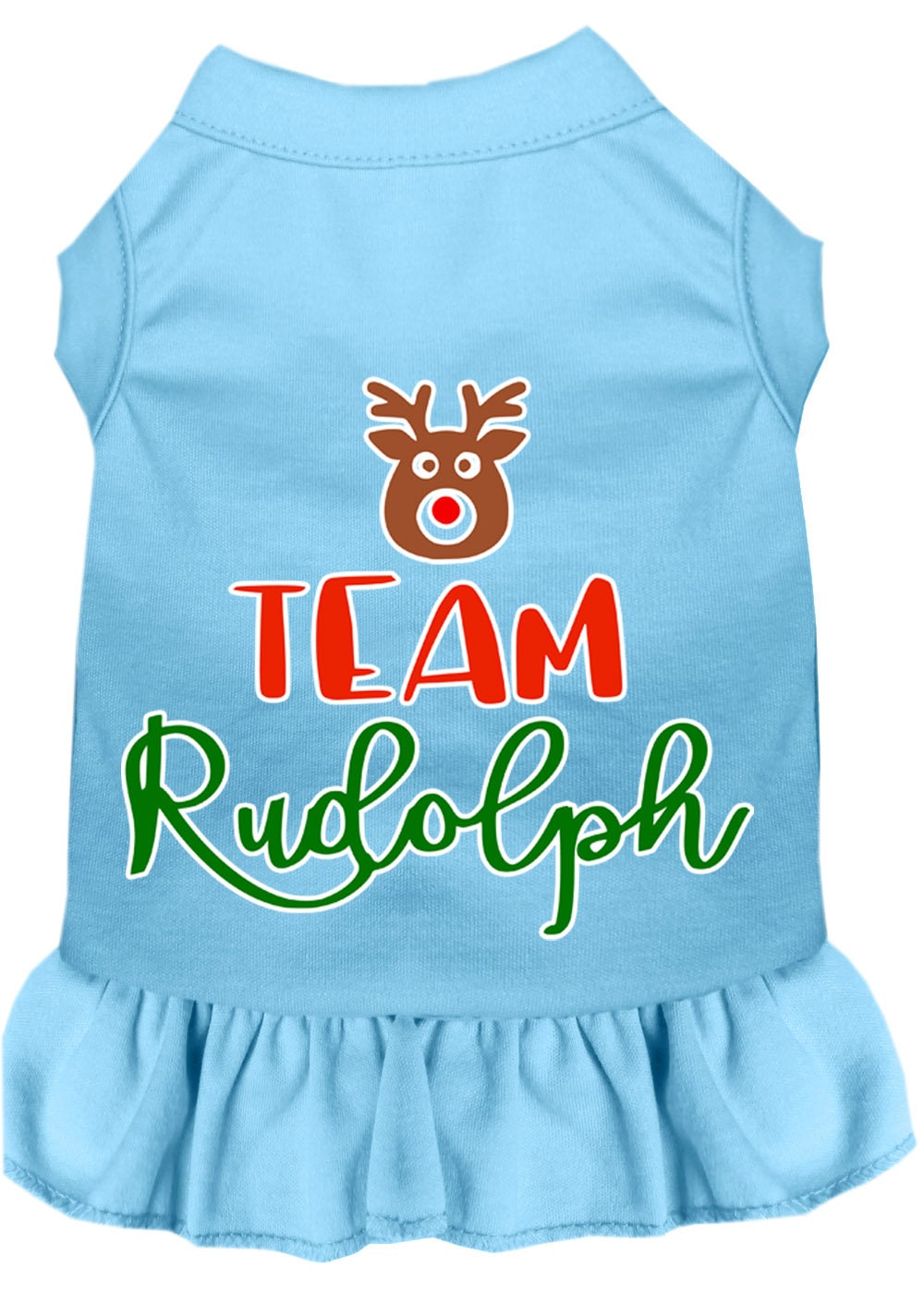 As You Wish Apparel – "Team Rudolph" Christmas Pet Dress