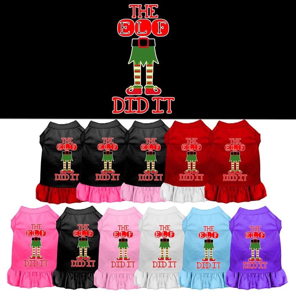 As You Wish Apparel – "The Elf Did It" Christmas Pet Dress