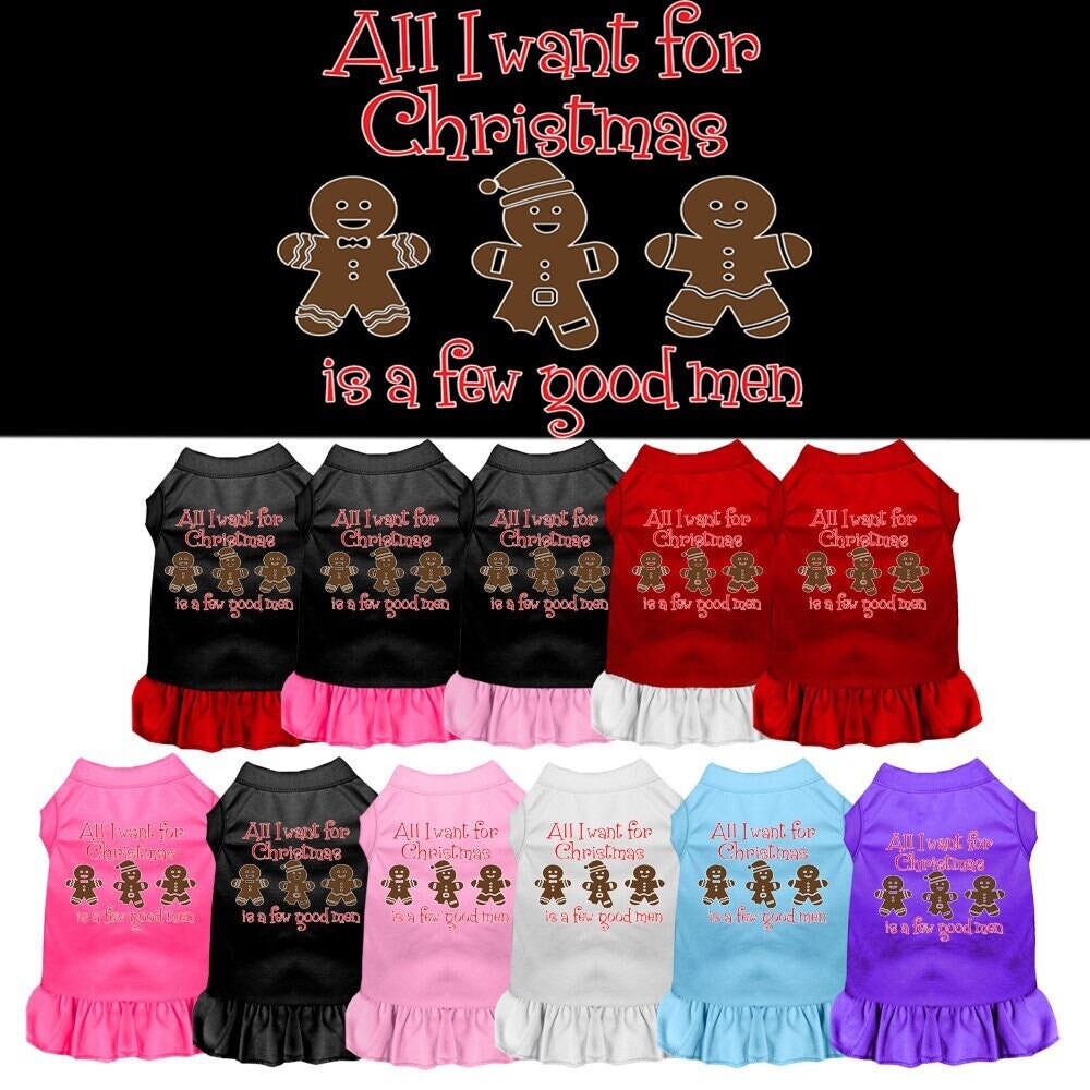 As You Wish Apparel – "All I Want For Christmas Is A Few Good Men" Pet Dress