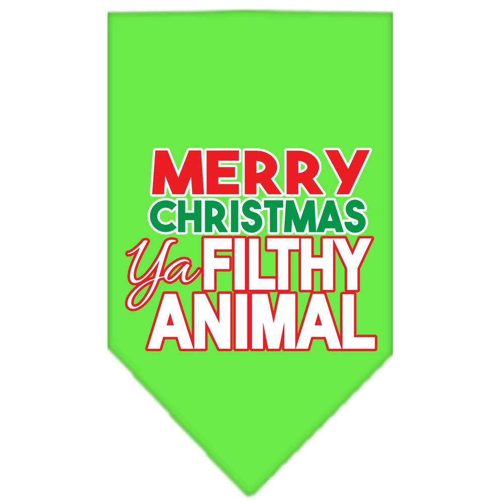 As You Wish Apparel – "Merry Christmas, Ya Filthy Animal" Pet Bandana