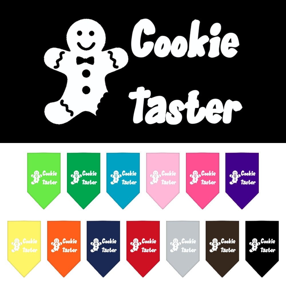 As You Wish Apparel – "Cookie Taster" Christmas Pet Bandana