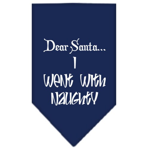 As You Wish Apparel – "Dear Santa... I Went With Naughty" Christmas Pet Bandana