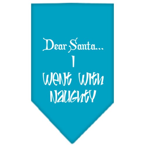 As You Wish Apparel – "Dear Santa... I Went With Naughty" Christmas Pet Bandana
